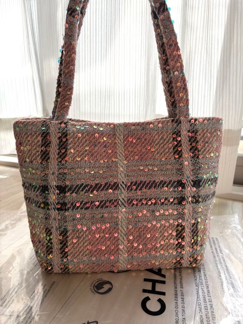 【希少1点のみ】シャネル VIP限定 非売品 ツイード トートバッグ ピンク