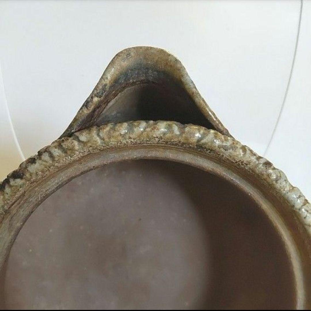 入江光人司『宝瓶』竹節摘み 備前焼 急須 茶器 共箱