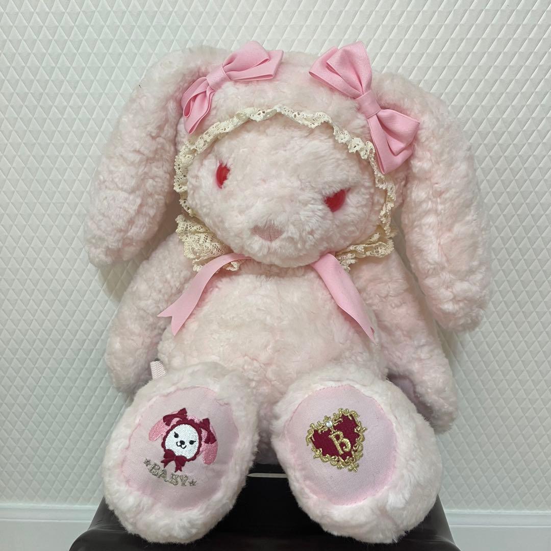 レア うさくみゃ ピンクxピンク BABY 大レリ ュック刺繍