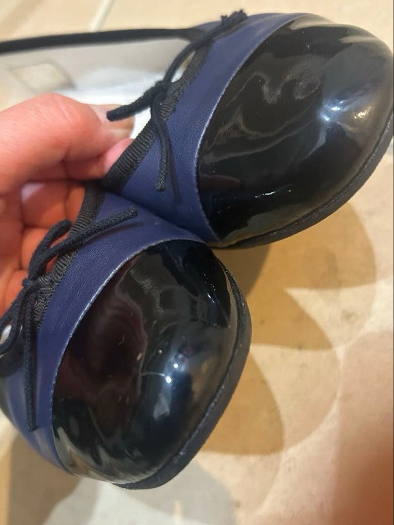 ゆゆさん専用　repetto flora ネイビーブラック　フラットシューズ41