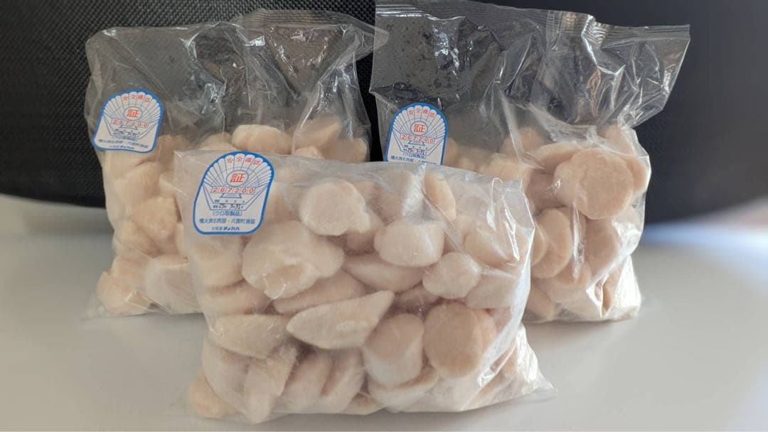 最短11日出荷‼️訳アリ‼️刺身用　北海道産冷凍ホタテ貝柱 3kg 特グレード