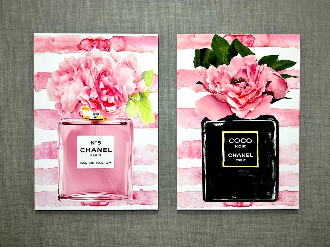 No111木枠付きキャンバスアート　ブランドアートポスター　香水　chance
