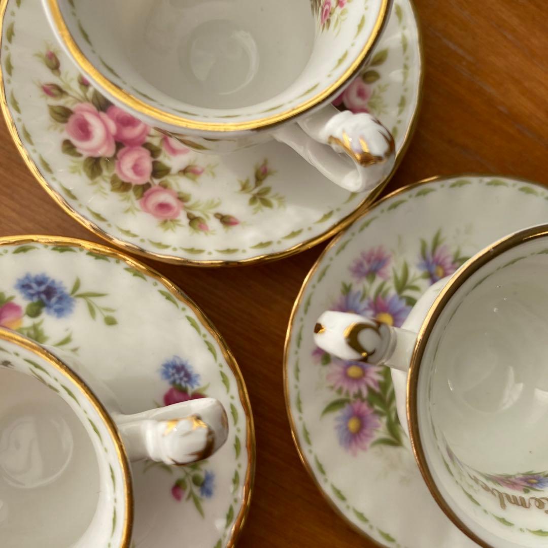 ロイヤルアルバート　フラワーオブザマンス　ミニチュア　カップ＆ソーサー