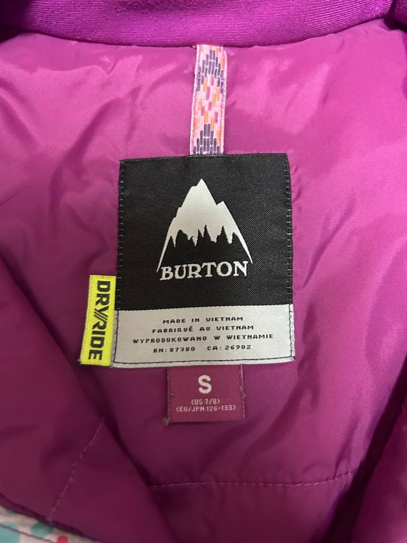 BURTON スノーボードウェア セット Sサイズ　110-120位