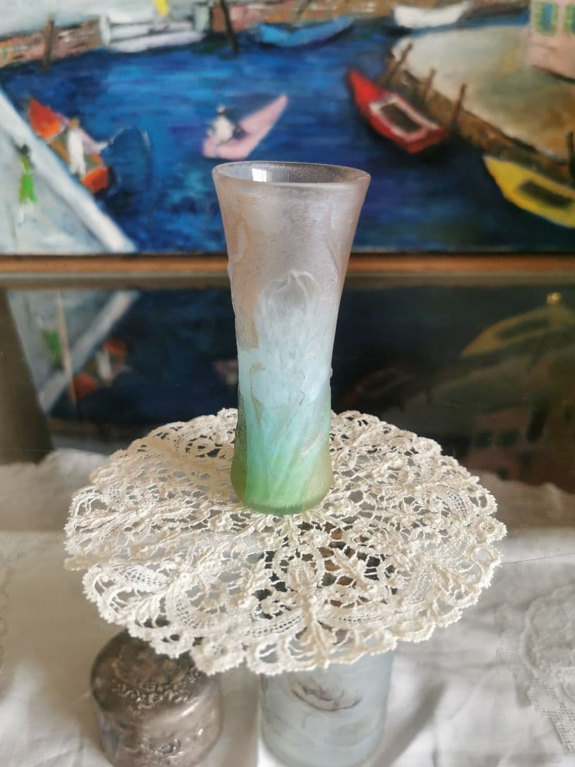 アンティークロザラインレース ロザリンペルレ＆スノーフレーク 雪花結晶ドイリー