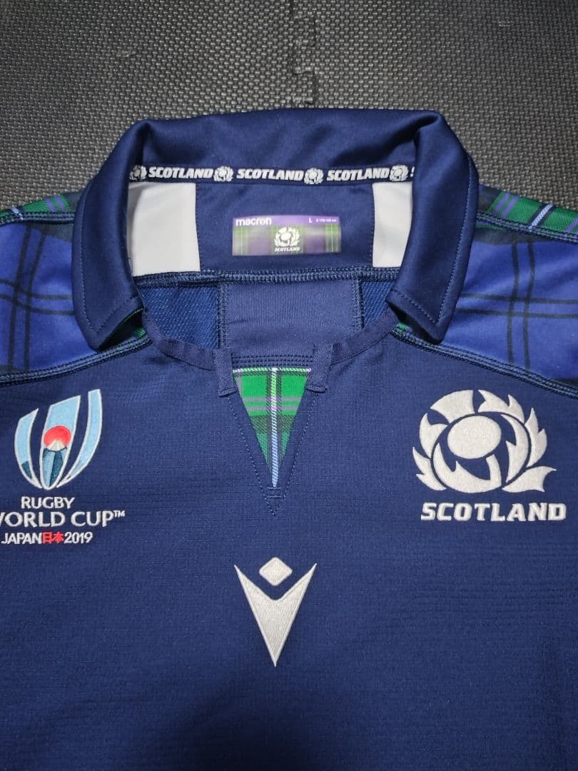 マクロン　ラクビースコットランド代表　オーセンティックホームジャージ　2019