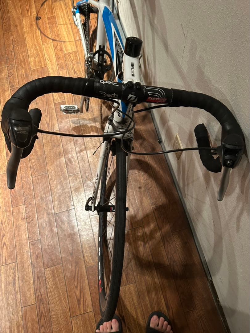 ANCHOR ロードバイク ホワイト/ブルー　引き取り限定