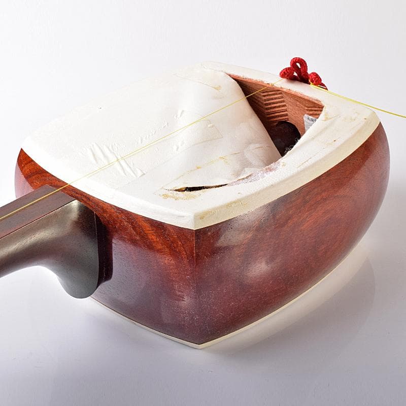 和楽器　弦楽器　菊忍　唐木紫檀棹　三味線　PAT.J刻印　M　R8103B