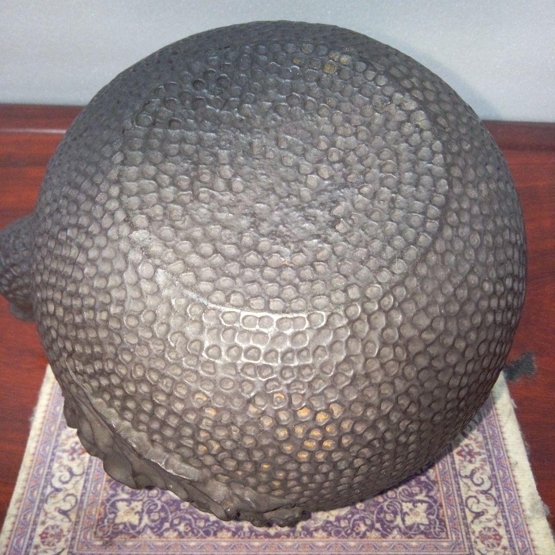 亀文堂　鉄瓶　楼閣廊紋様