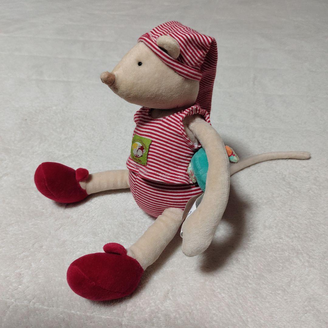 ネズミ ぬいぐるみ (ラトル)　ムーラン・ロティ Moulin Roty