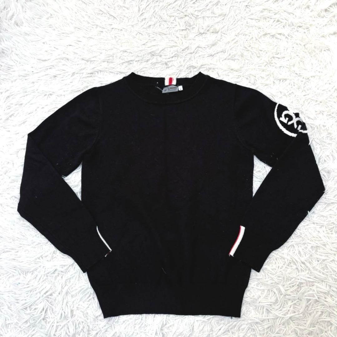 G Fore ゴルフ ニット 黒 ウェア ブラック ロゴ