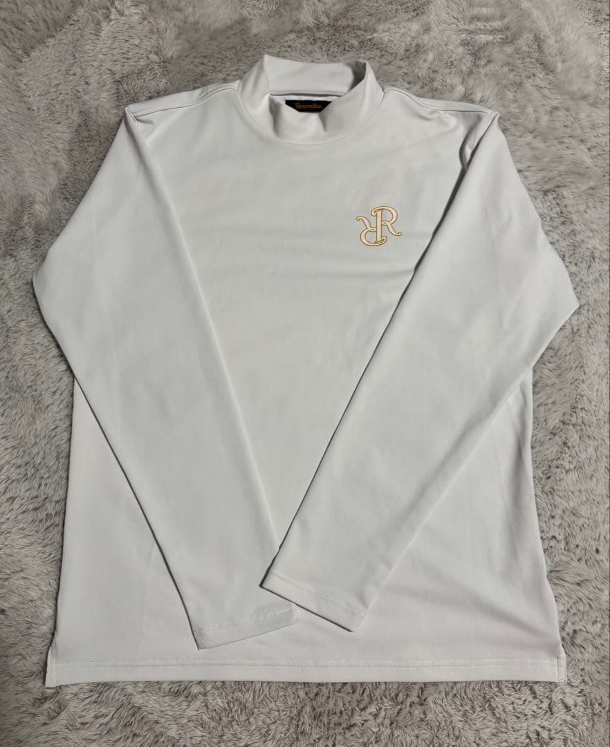 Resurrectionメンズ LSロゴハイネックシャツホワイトM