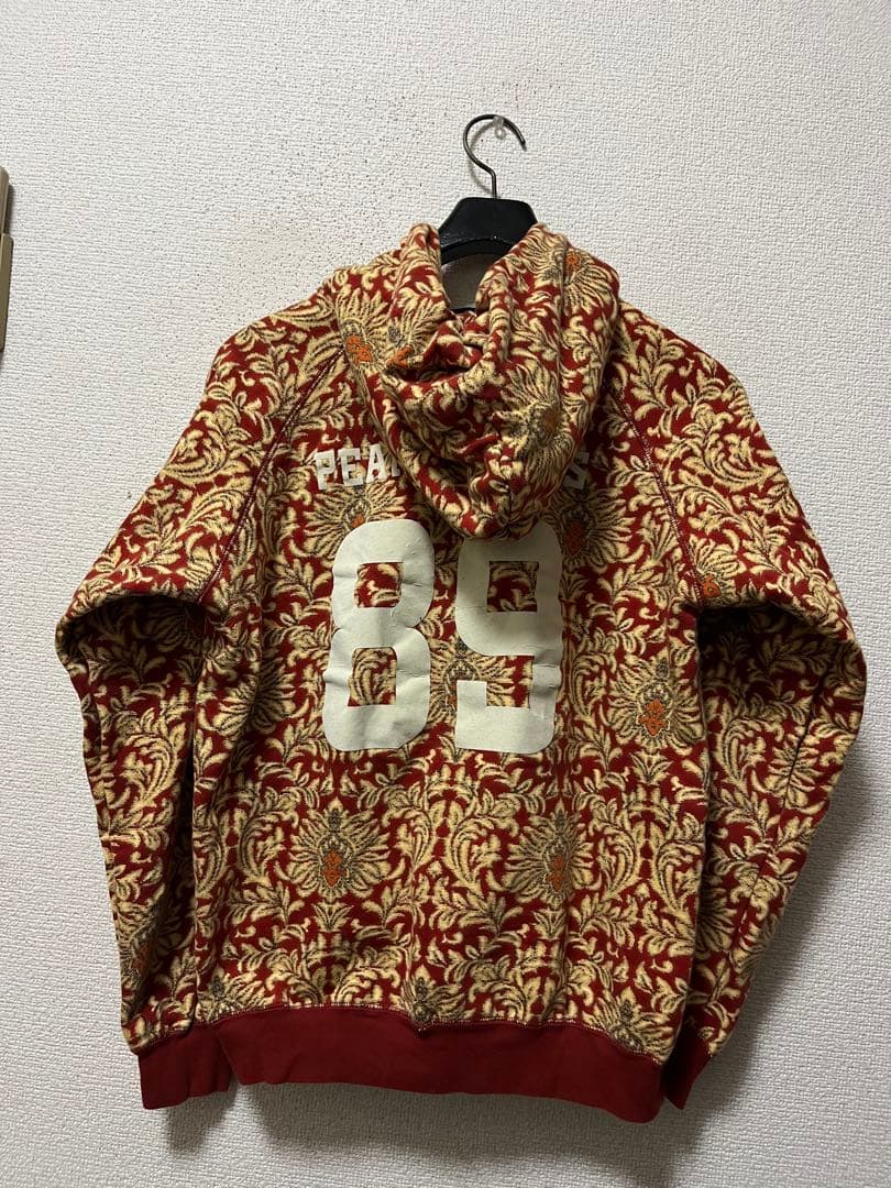 パーリーゲイツ　バロック総柄　スウェットパーカー　/5　ストレッチ　ナンバリング