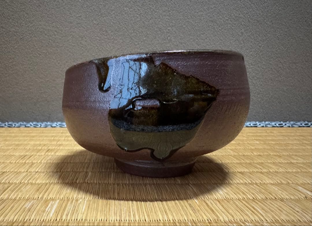 人間国宝金城次郎 歪型茶碗 本物保証