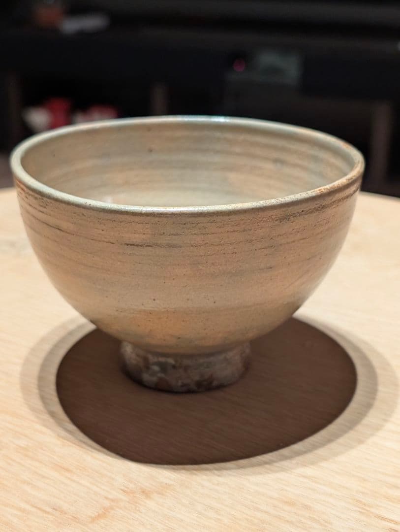 高取焼 高取喜恵作 呉器形茶碗 茶道具 割高台 美品