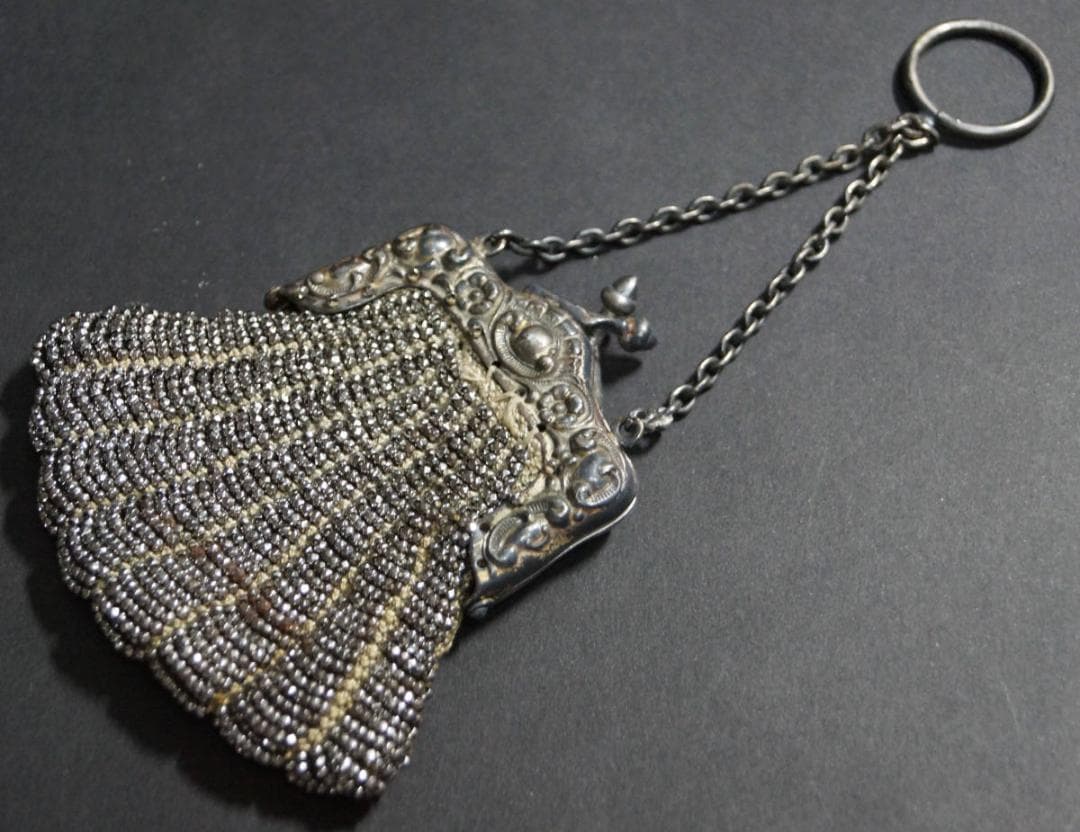 ドール お人形用 ドイツ製BOSTONIA GER SILVER バッグ