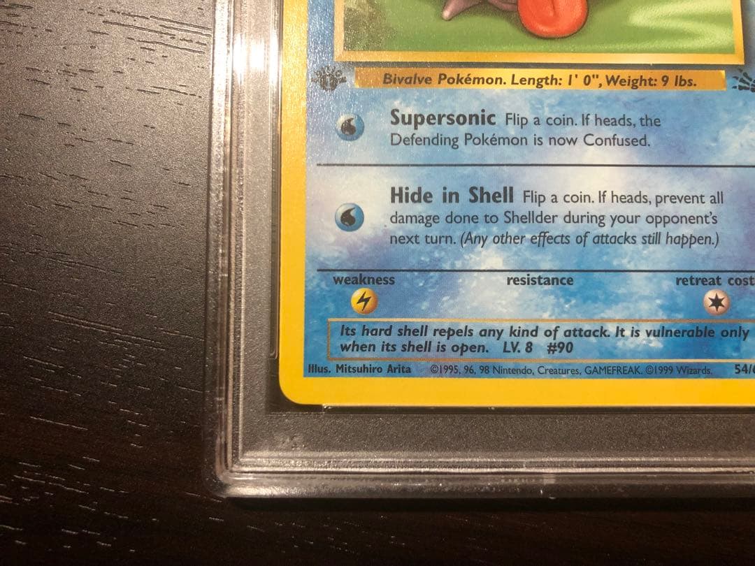 【PSA9】旧裏　シェルダー　SHELLDER 1ST　英語版　ポケモンカード