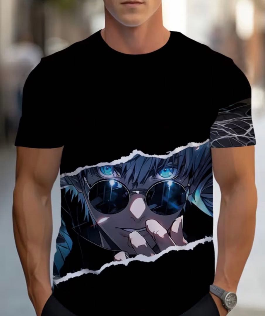 五条悟Tシャツ ブラック