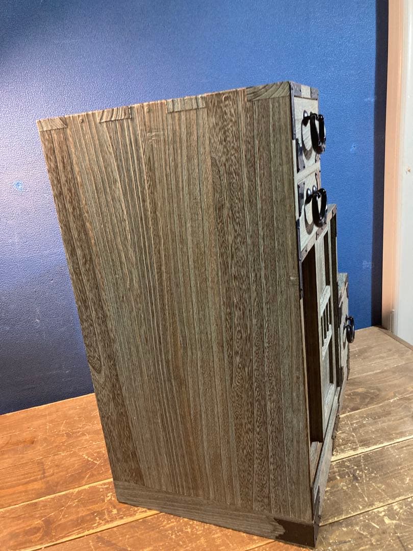 階段ダンス　レトロ　ヴィンテージ　キャビネット　収納家具　時代物　木製　和ダンス