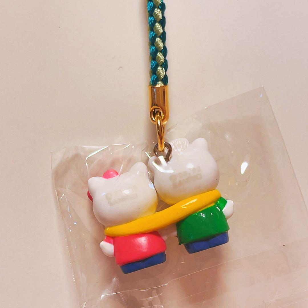 希少レア　ハローキティ　ミミィ　根付け　ネツケ　2002年製　Xmas サンリオ