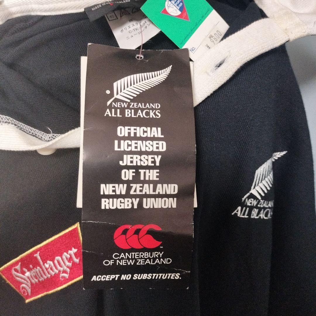 新品タグ カンタベリー◆オールブラックス◆ラガーシャツ ニュージーランド 90s