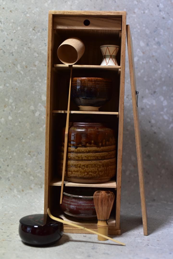 短冊箱セット９点【極上品】お茶道具／共箱