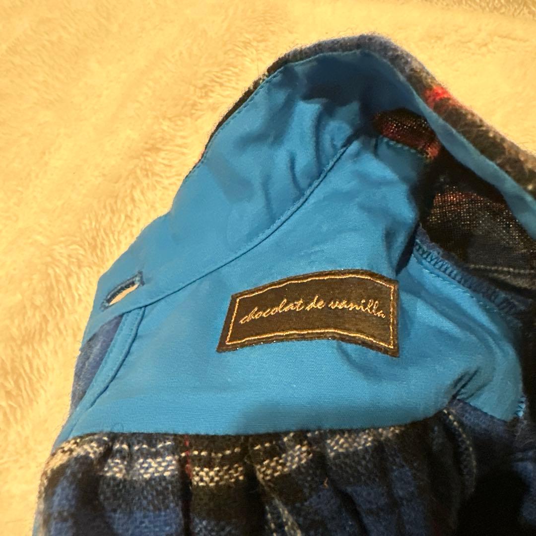 チェック柄犬服