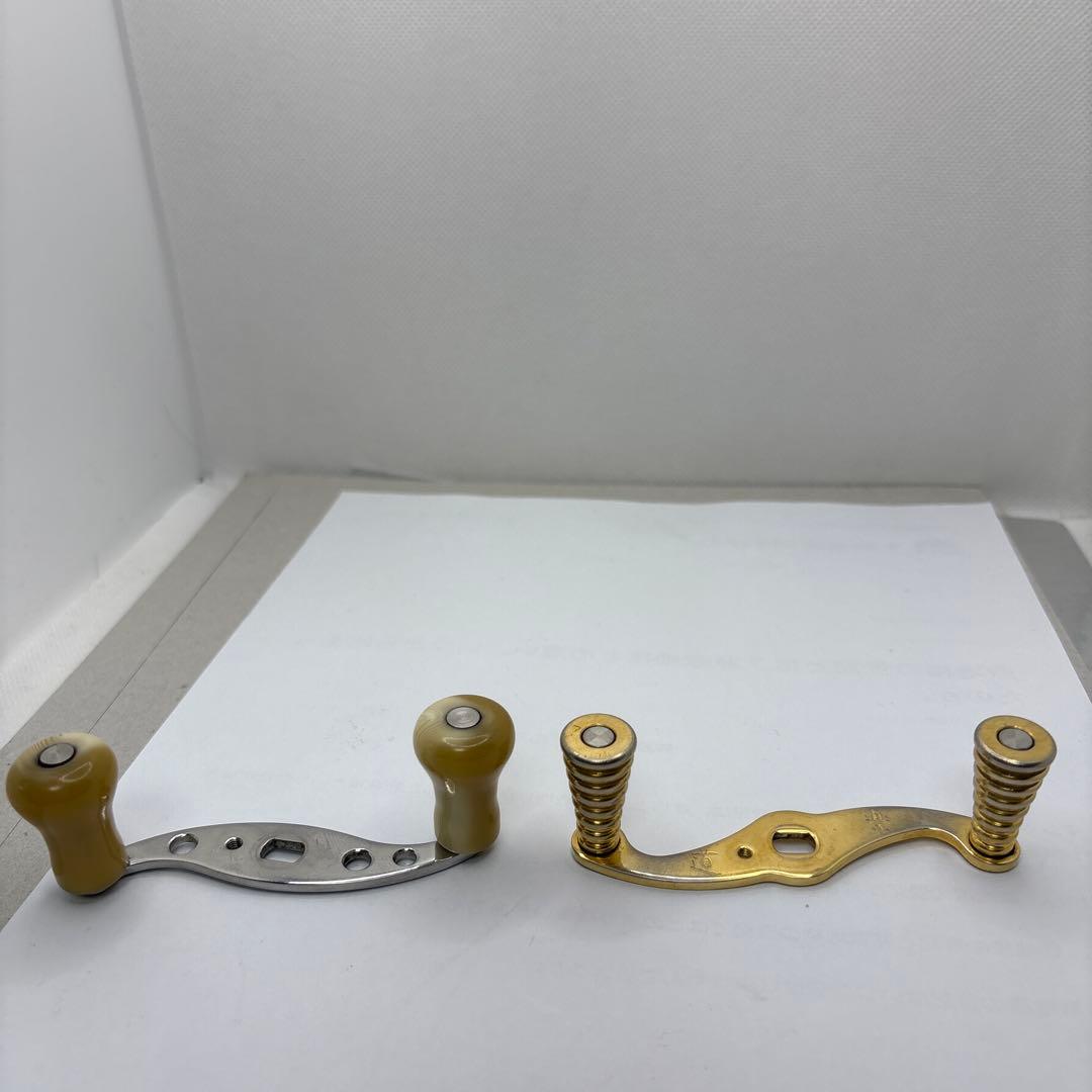 と*ま様 ベイトリールハンドル セット シルバー ゴールド