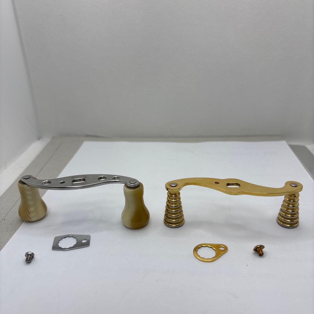 と*ま様 ベイトリールハンドル セット シルバー ゴールド