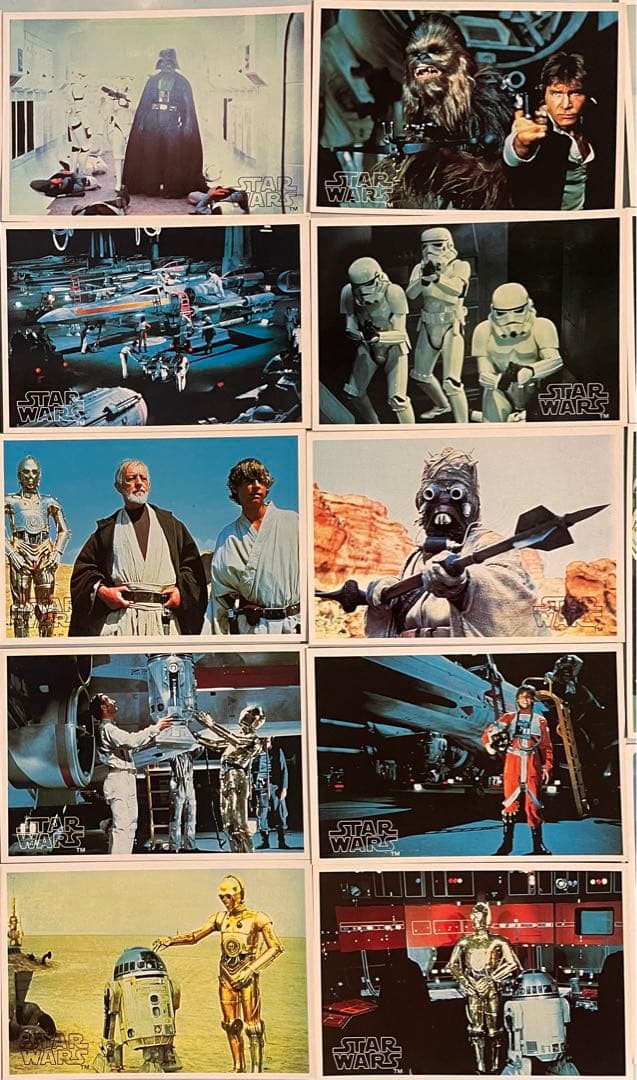 希少　1977年　スターウォーズ　ブロマイド　カード　28枚　アタリ TOPPS