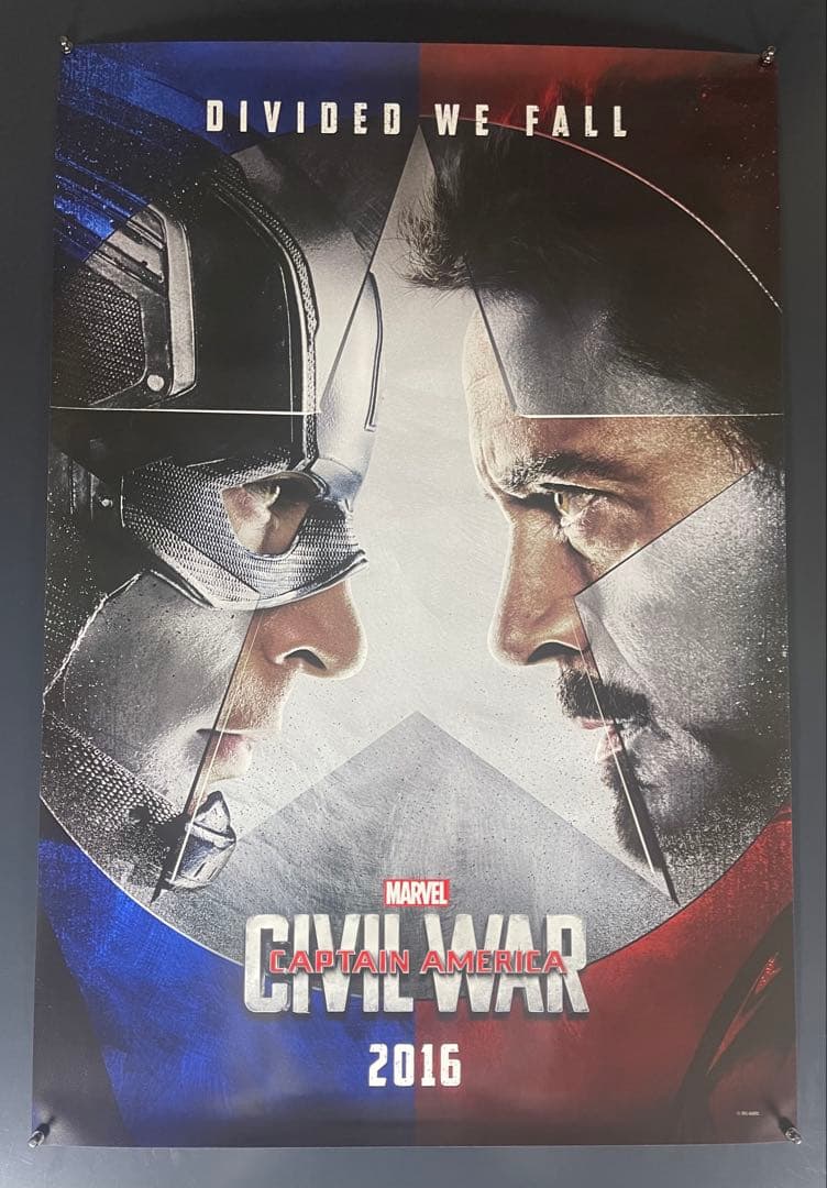 *枚数限定*映画館用両面印刷ポスターUS版:シビル・ウォー/キャプテンアメリカ