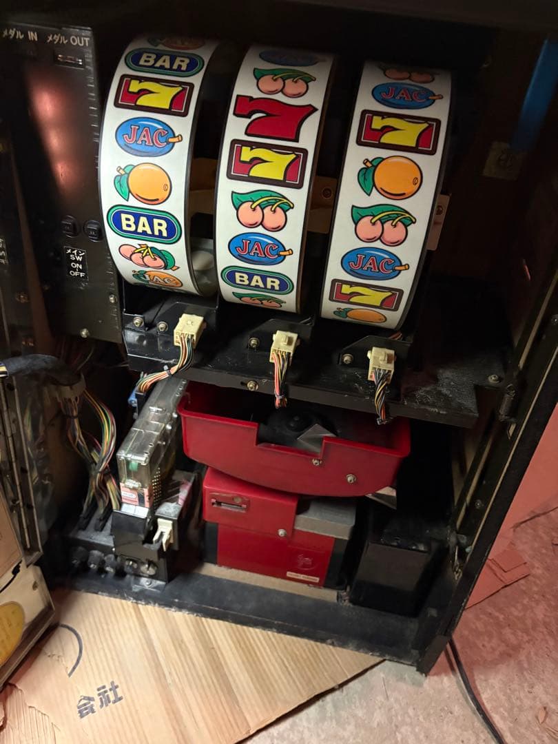 【通電確認済み】パチスロ実機 コンチネンタルIII 緑 レトロ スロットマシン②