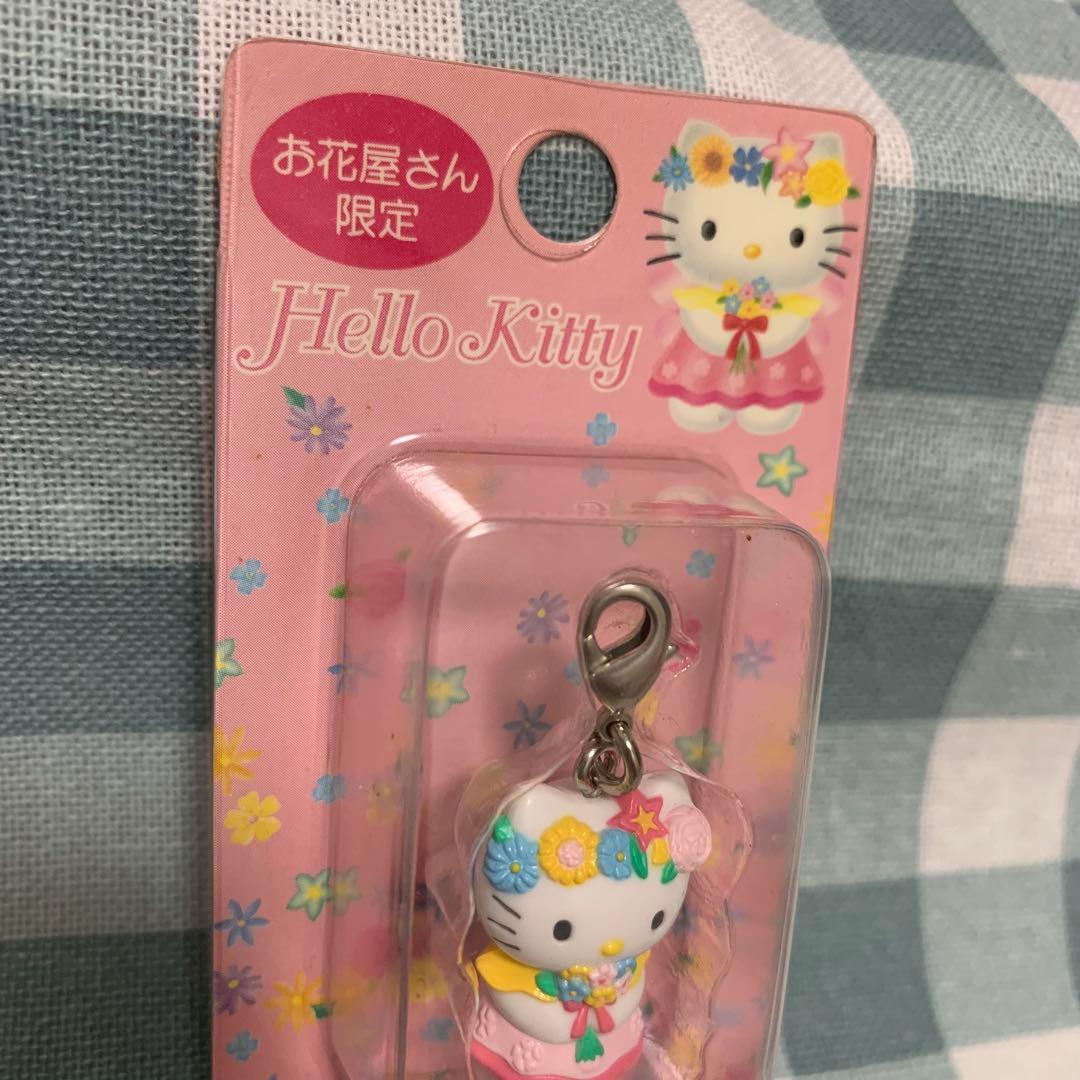 【価格交渉あり！】ハローキティ お花屋さん限定 ファスナーチャーム 平成レトロ