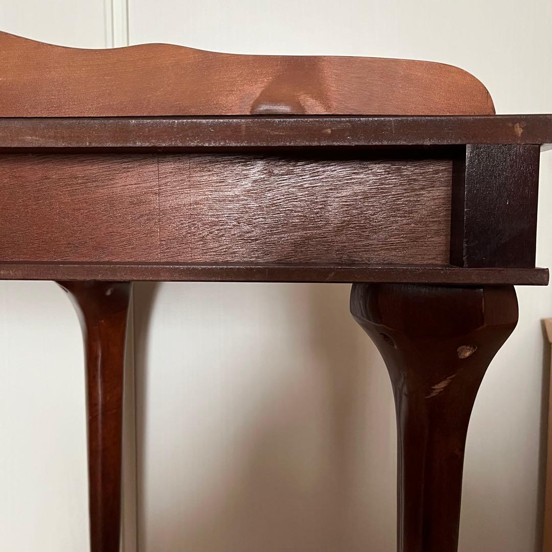 u*e様 コンソールテーブル　引き出し付き　猫脚　ハーフムーン　半円　花台　アン