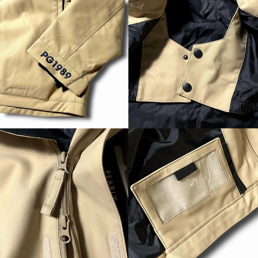 ベージュ パーリーゲイツ 定価10.4万 防水防風 上下セット スノーウェア L