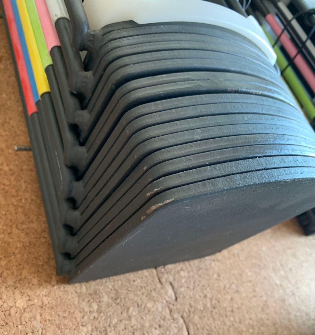 【ツル】ワンタッチ可変式ブロックダンベル(27段階） 20〜90ポンド ①