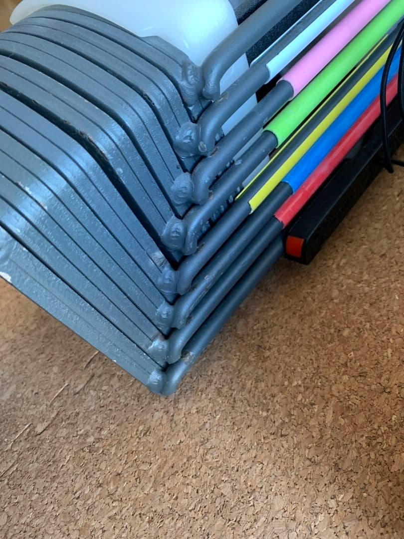 【ツル】ワンタッチ可変式ブロックダンベル(27段階） 20〜90ポンド ①