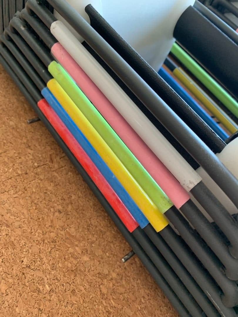 【ツル】ワンタッチ可変式ブロックダンベル(27段階） 20〜90ポンド ①