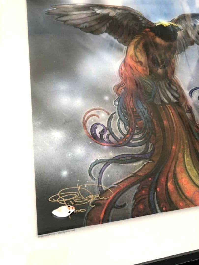 サイン入りアートプリント　極楽鳥　Birds of Paradise MTG