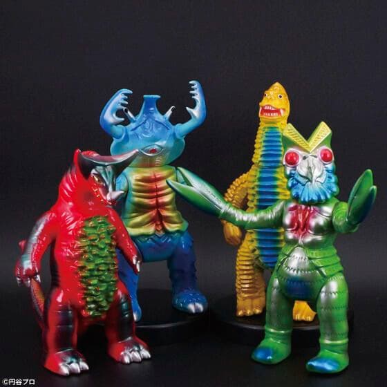 怪獣シリーズ(昭和レトロカラー)4種セット