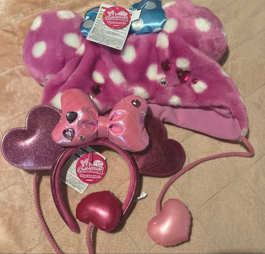 ミニー@ファンダーランド　トレーナー　ファンキャップ　カチューシャ　セット