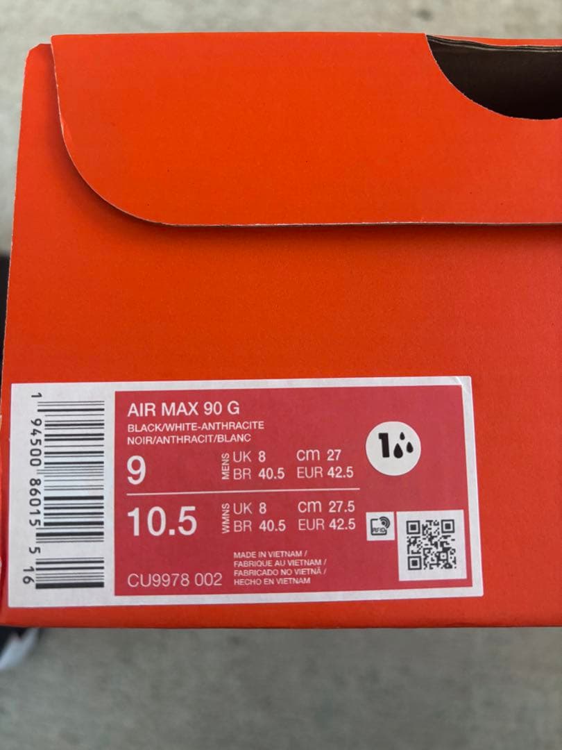 (新品)NIKE AIR MAX 90 G ゴルフシューズ