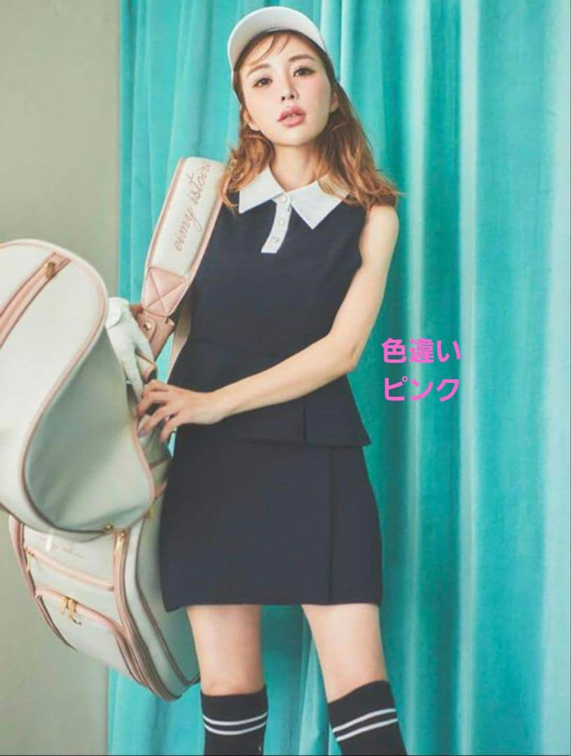 新品未使用 タグ付 eimy golf / エイミーゴルフ　ツイードセットアップ