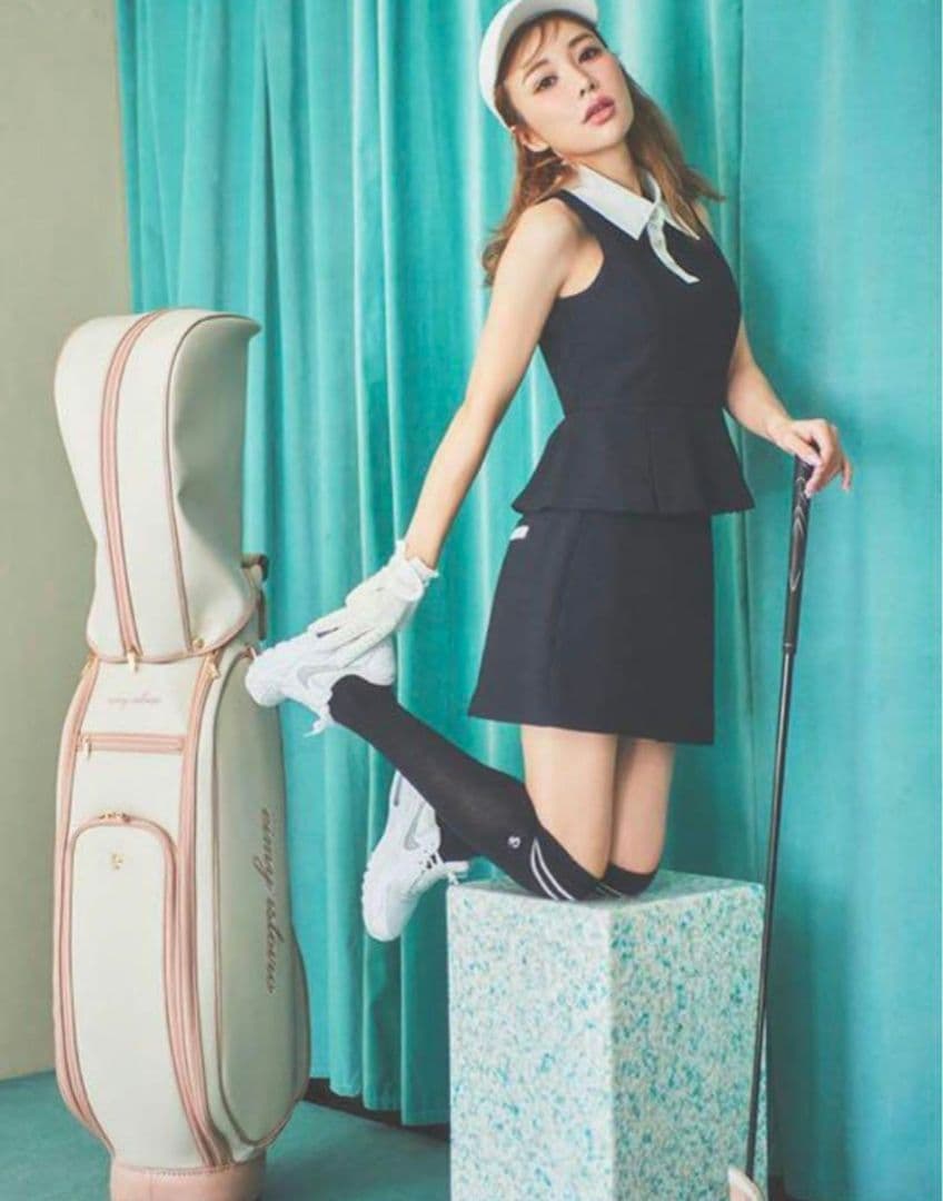 新品未使用 タグ付 eimy golf / エイミーゴルフ　ツイードセットアップ