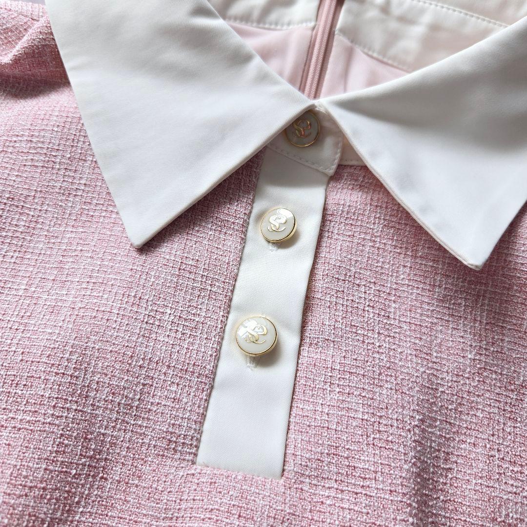 新品未使用 タグ付 eimy golf / エイミーゴルフ　ツイードセットアップ