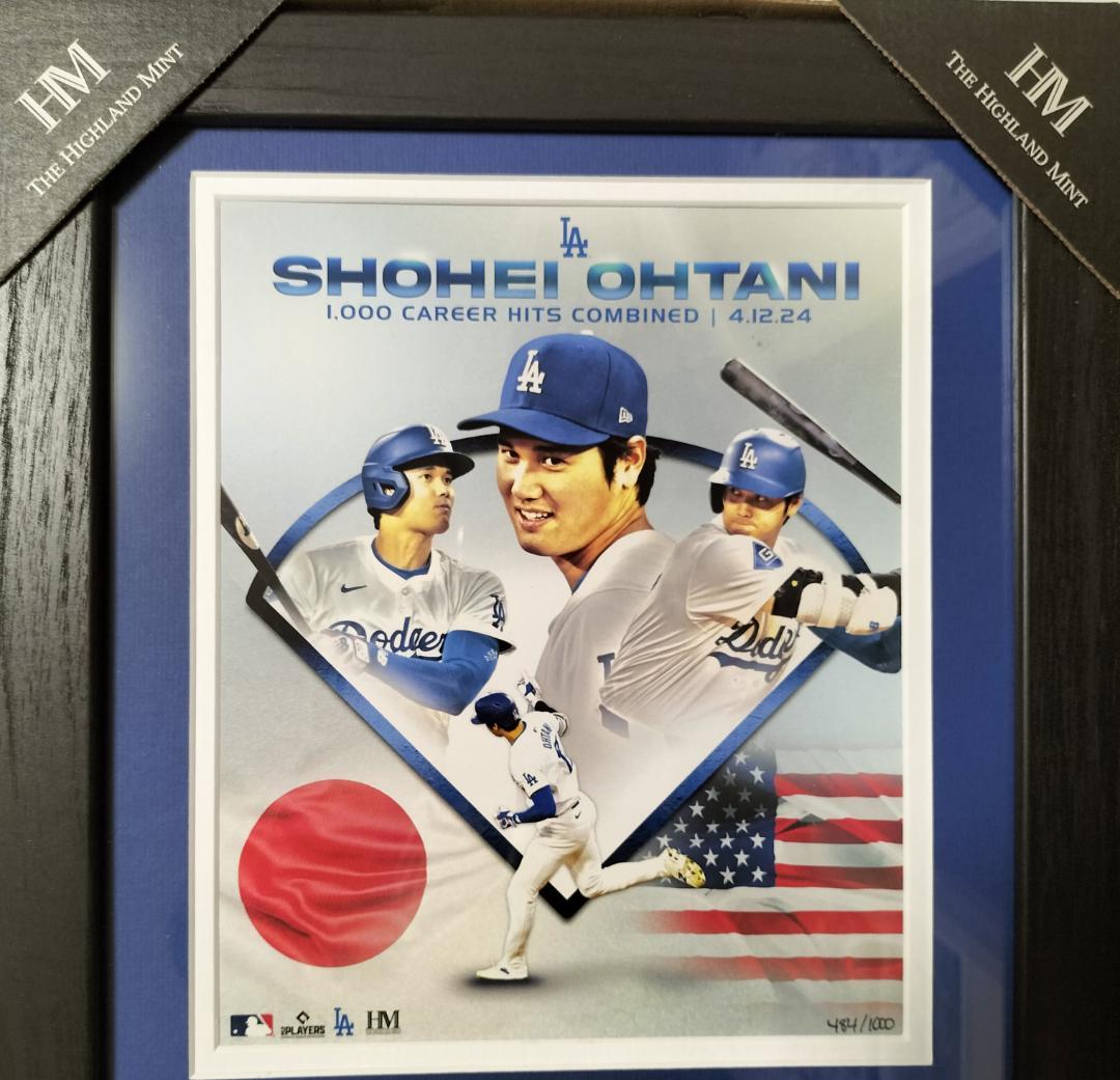 数量限定 MLB 大谷翔平 日米通算1000本安打記念ダブルフォトミント