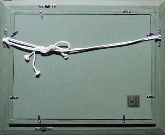 葛西四雄【雪の屋根】 油彩 4号