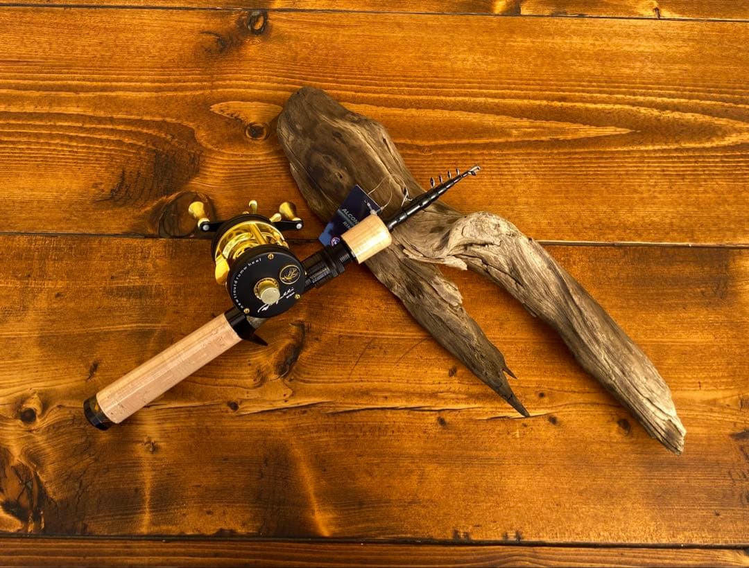 トラウトロッド　5ft9inch テレスコロッド　渓流釣り　天然木グリップ