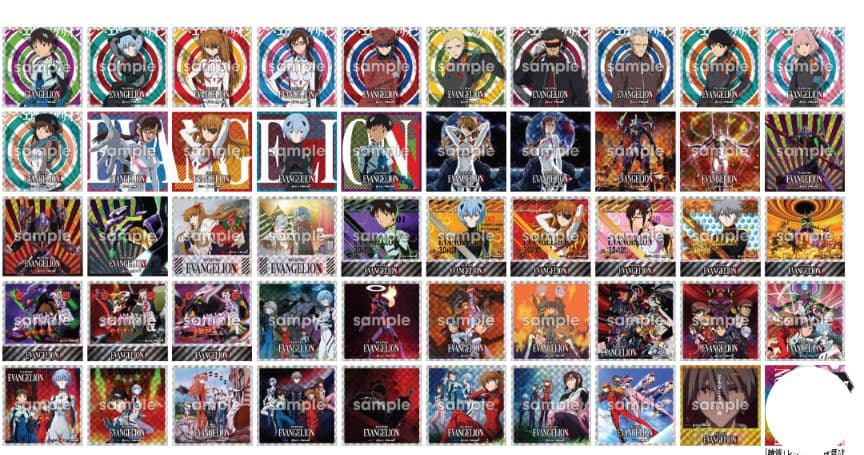 エヴァンゲリオントレーディングステッカー　パチンコ　４９種類　シンジ　レイ　マリ