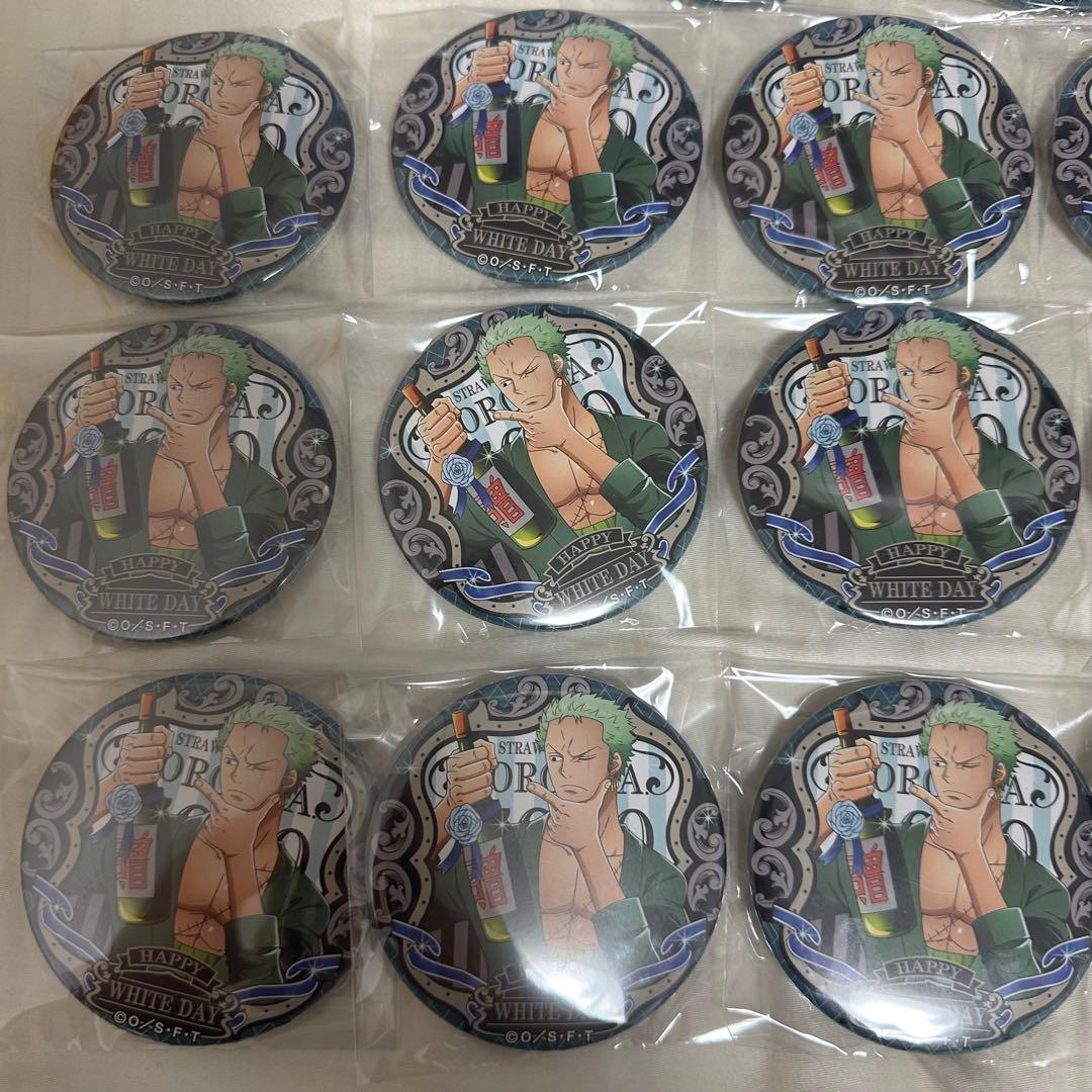 ワンピース ONEPIECE 輩缶バッジ ロロノア・ゾロ ホワイトデー 17点
